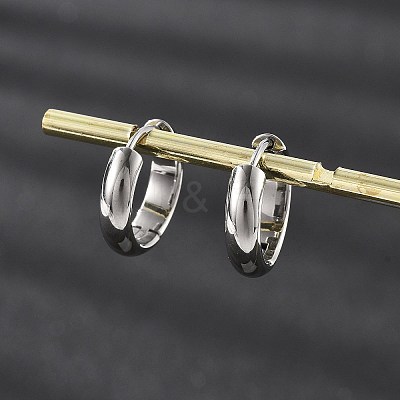 201 Stainless Steel Hoop Earrings EJEW-P304-15C-P-1