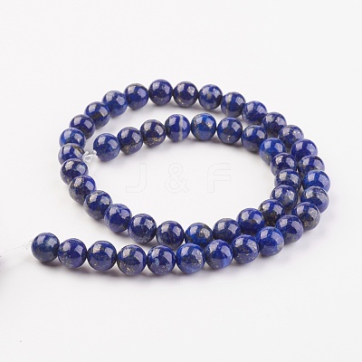 Natural Lapis Lazuli Beads Strands G-G099-8mm-7C-1
