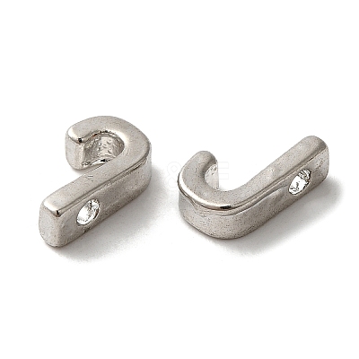 Platinum Plated Alloy Beads PALLOY-CJC0001-64P-J-1