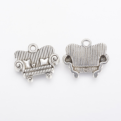 Tibetan Style Alloy Pendants X-TIBEP-0747-S-LF-1