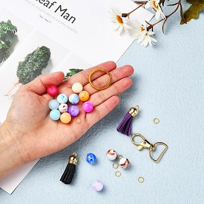 DIY Keychain Making Kits DIY-YW0002-93G-1