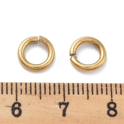 Ion Plating(IP) 304 Stainless Steel Open Jump Rings STAS-M081-02G-03-1