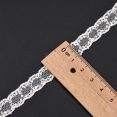 Lace Trim Nylon Ribbon for Jewelry Making ORIB-L005-35-1