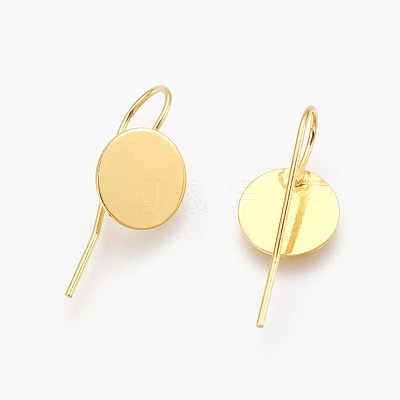 Brass Earring Hooks KK-A093-G-NF-1