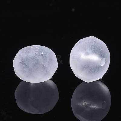 Transparent Frosted Acrylic Beads LS-FACR-N004-003-1
