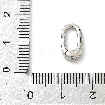 Brass Spring Gate Rings KK-G548-07B-P-1