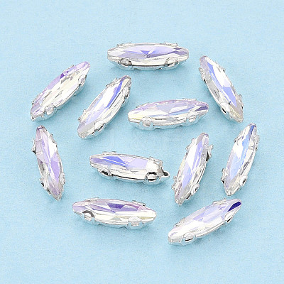 Sew on Rhinestone Montee Beads KK-T071-02E-1