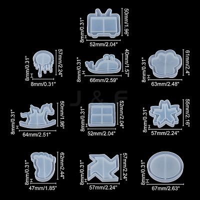 Silicone Quicksand Mold Kits DIY-OC0002-29-1
