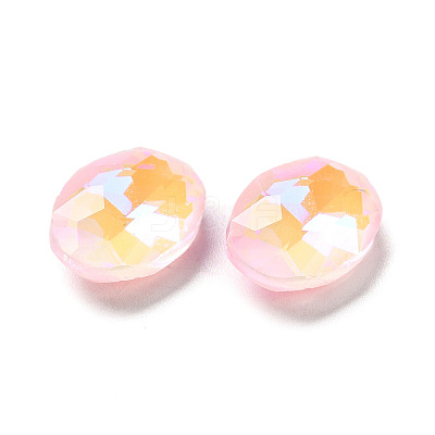 Mocha Fluorescent Style Glass Rhinestone Cabochons GGLA-M005-01A-223MK-1