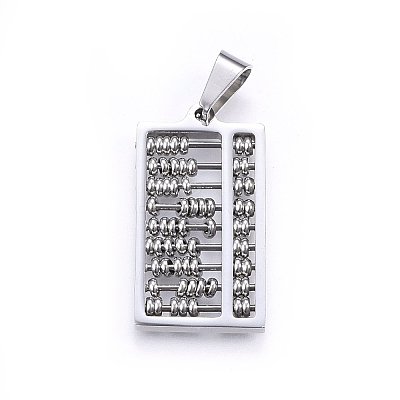 Tarnish Resistant 304 Stainless Steel Pendants STAS-O108-65P-1