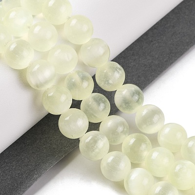Natural Selenite Beads Strands G-C142-01C-05-1