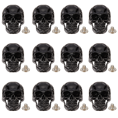 12 Bags Alloy Decorative Rivets BUTT-CL0001-07B-1