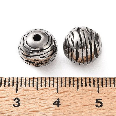 304 Stainless Steel Beads SA-CBA043D-01E-AS-1