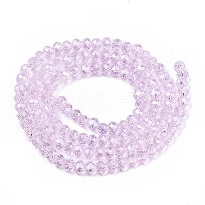 Electroplate Glass Beads Strands EGLA-A044-T4mm-A10-1