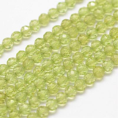 Natural Peridot Beads Strands G-F460-52-1