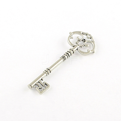 Skeleton Key Tibetan Style Alloy Big Pendants TIBEP-S293-033AS-LF-1