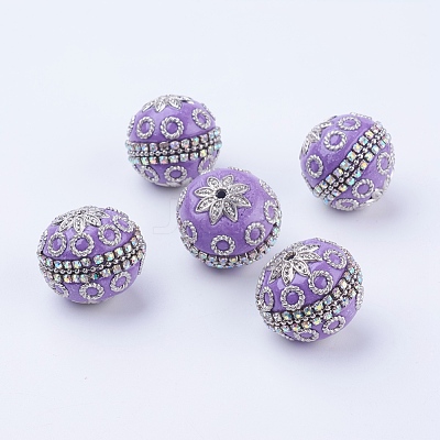 Round Handmade Indonesia Beads IPDL-P001-02D-1