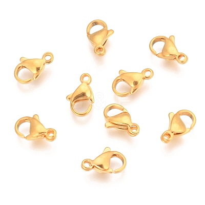 304 Stainless Steel Lobster Claw Clasps STAS-T040-PJ212-11-1