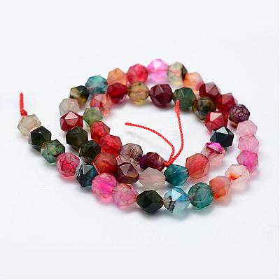 Natural Agate Beads Strands G-K184-04D-1