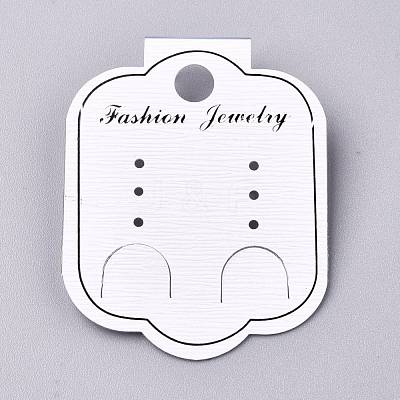 Plastic Jewelry Display Cards DIY-K032-09-1