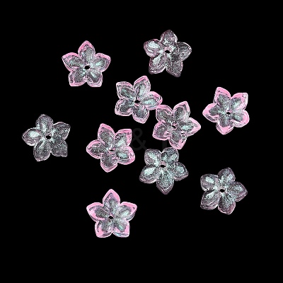 Dyed & Heated Glass Bead Caps GLAA-Z019-02F-1