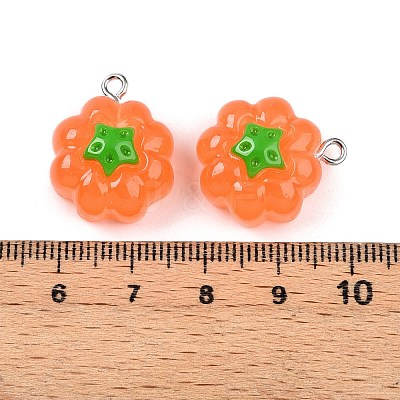 Opaque Resin Pendants RESI-N039-124-1