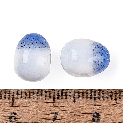Handmade Porcelain Crackle Beads PORC-Q006-12A-1