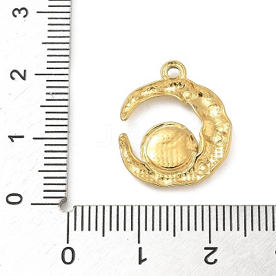 Ion Plating(IP) 304 Stainless Steel Pendant Cabochon Settings STAS-M082-02G-1