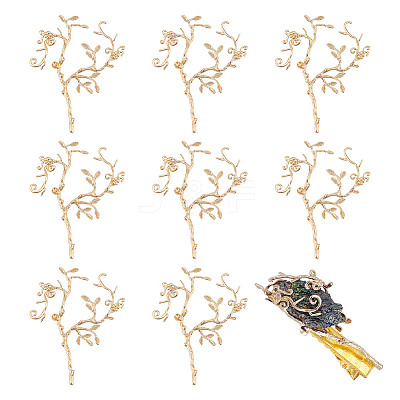 Brass Rhinestone Cabochon Settings KK-WH0079-108KCG-1