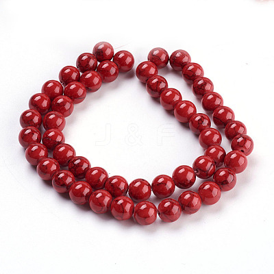 Synthetic Turquoise Beads Strands TURQ-H038-8mm-XXS17-1