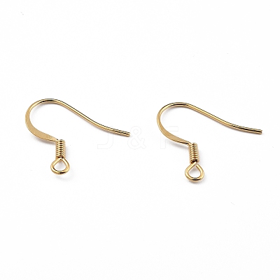 Brass Earring Hooks X-KK-O131-08G-1