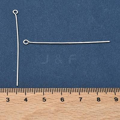 50MM Silver Color Plated Brass Eye Pins X-EPC5.0cm-S-1