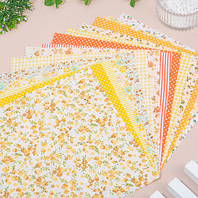 28Pcs 14 Styles Cotton Fabric DIY-TA0014-80A-1