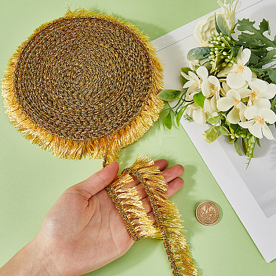 Polyester Tassel Lace Ribbons DIY-WH0530-70B-1