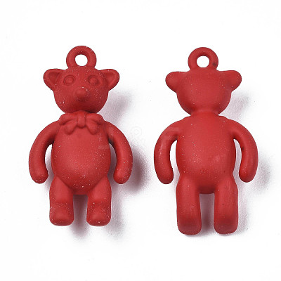 Rack Plating Spray Painted Alloy Pendants PALLOY-N172-001-03-1