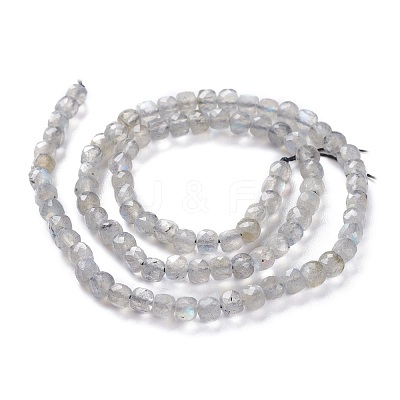 Natural Labradorite Beads Strands G-A026-B03-4mm-1