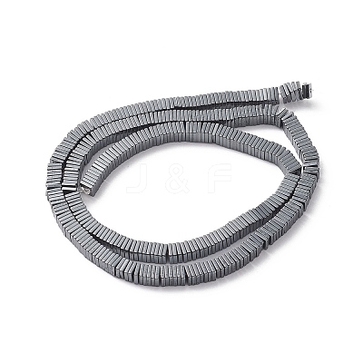 Electroplate Non-magnetic Synthetic Hematite Heishi Beads Strands G-J171A-4x4mm-03-1