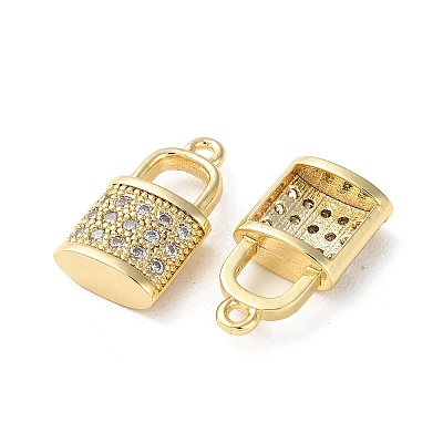 Brass Micro Pave Cubic Zirconia Pendants KK-F872-16G-02-1
