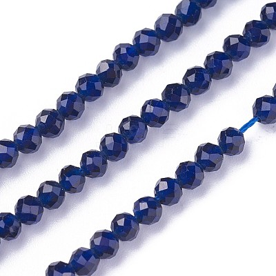 Faceted Glass Beads Strands G-F619-09A-3mm-1