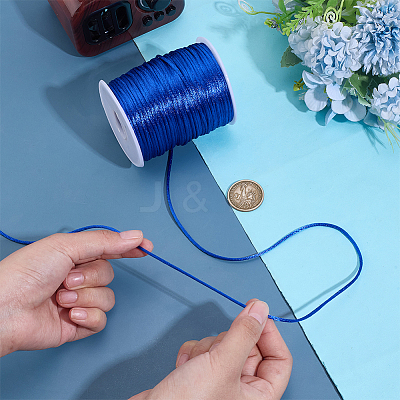 Round Polyester Cords Macrame Thread OCOR-WH0105-038C-1