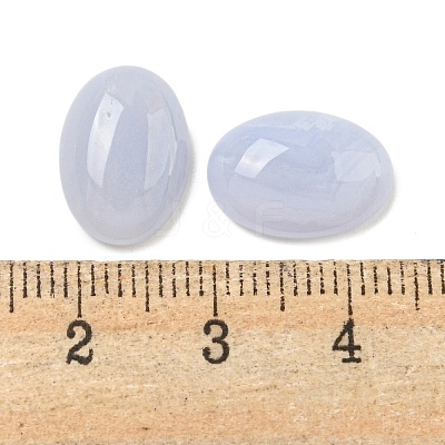 Natural Blue Lace Agate Cabochons G-I363-01B-1