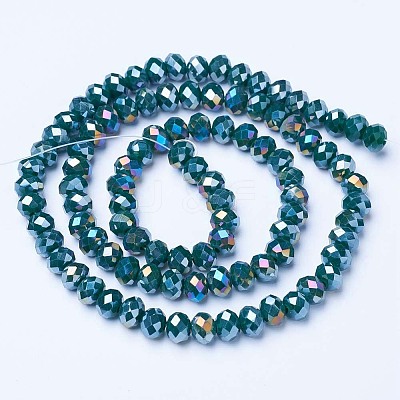 Electroplate Glass Beads Strands EGLA-A034-P3mm-B10-1