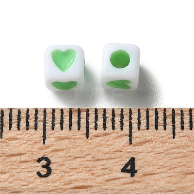 Opaque Acrylic Beads OACR-D301-06A-1