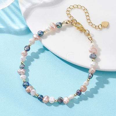 Natural Cultured Freshwater Pearl Beads Bracelets for Women BJEW-JB13773-1