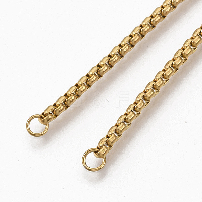 Ion Plating(IP) Adjustable 304 Stainless Steel Slider Bracelets Making X-STAS-T050-030G-1