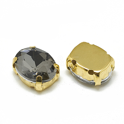 Sew on Rhinestone RGLA-T091-10x14mm-03G-1