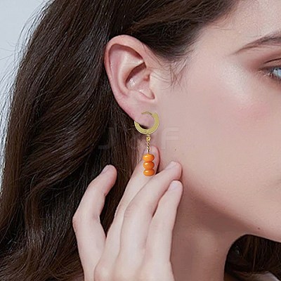 16Pcs 201 Stainless Steel Huggie Hoop Earrings Findings STAS-FS0002-26B-1
