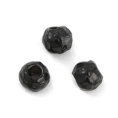 Textured 316 Surgical Stainless Steel Beads STAS-M106-01B-EB-1