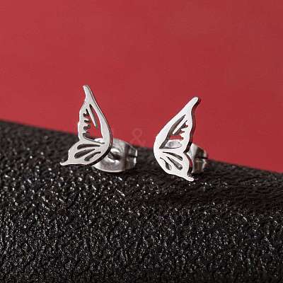 Stainless Steel Small Animal Stud Earrings for Women PW-WG87B69-14-1