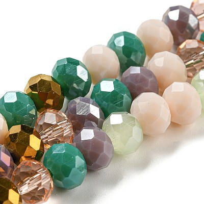 Glass Beads Strands EGLA-A034-M8mm-17-1